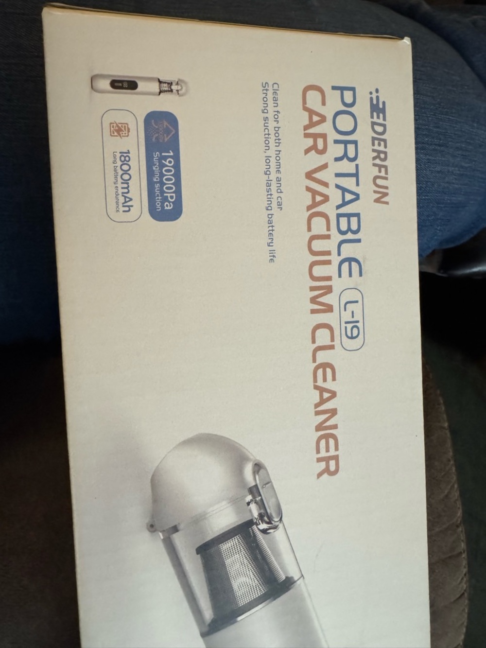 Portable Car Vacuum Cleaner L-19 - White